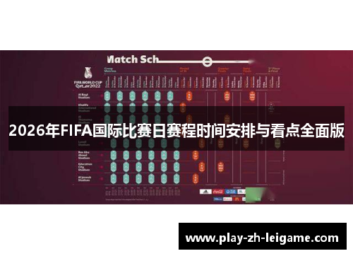 2026年FIFA国际比赛日赛程时间安排与看点全面版